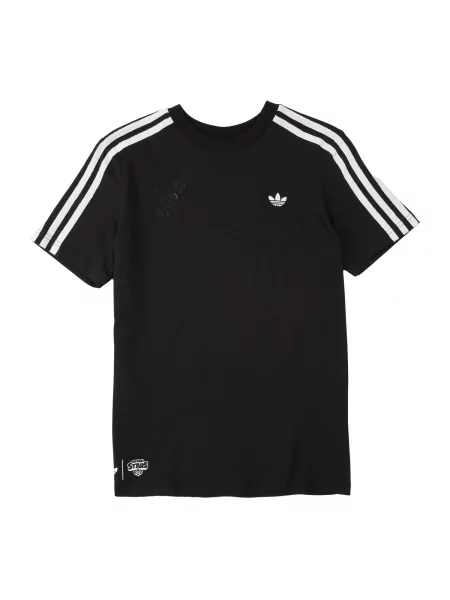 ADIDAS ORIGINALS Majica GRAPHIC LOOSE svijetlozelena / ljubičasta / crna bijela