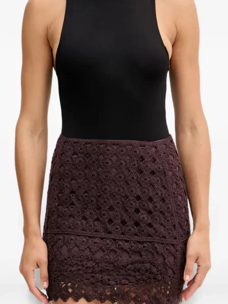 Fusta mini Sisley maro