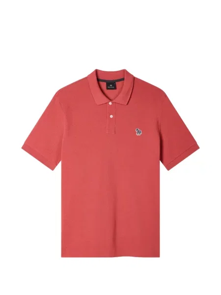 Polo Ps Paul Smith cu broderie cu model zebră roșu