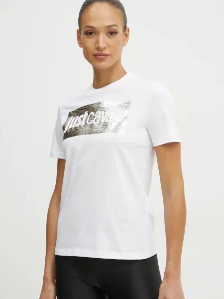 Тениска Just Cavalli бяло