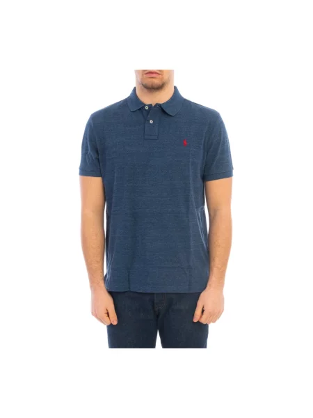 Polo Ralph Lauren polo granatowy melanżowy niebieska