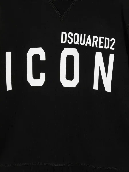 Bluza z kapturem dziecięca Dsquared2 czarna