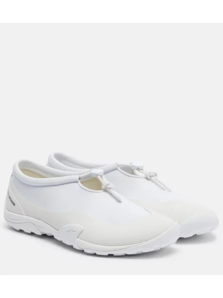 Sneakerși Junya Watanabe din piele alb