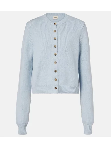 Cardigan Khaite din cașmir albastru