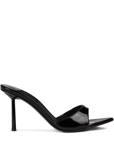 Sandale Le Silla din piele de lac negru