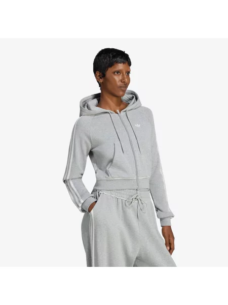 Jachetă adidas Graphic Short Front ZIP Track Top Medium Grey Heather XL gri
