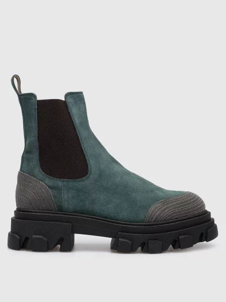 Замшеві челсі з ланцюжком моніль Babe Pay Pls зелені