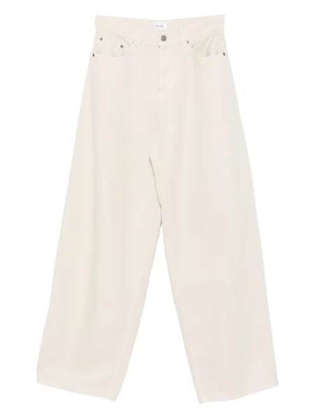Jeansy Haikure klasyczne z 5 kieszeniami białe