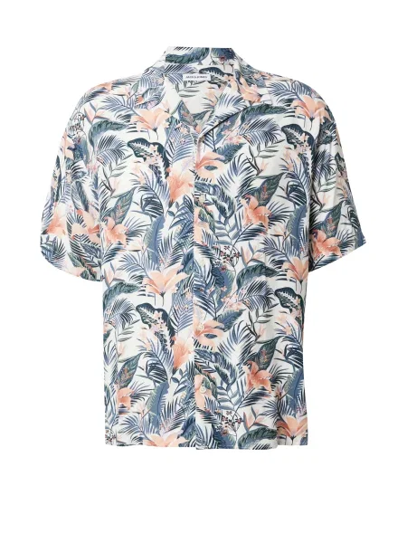 JACK & JONES Ing JJEJEFF TROPICAL zafir / pasztellzöld / fáradt rózsaszín fehér