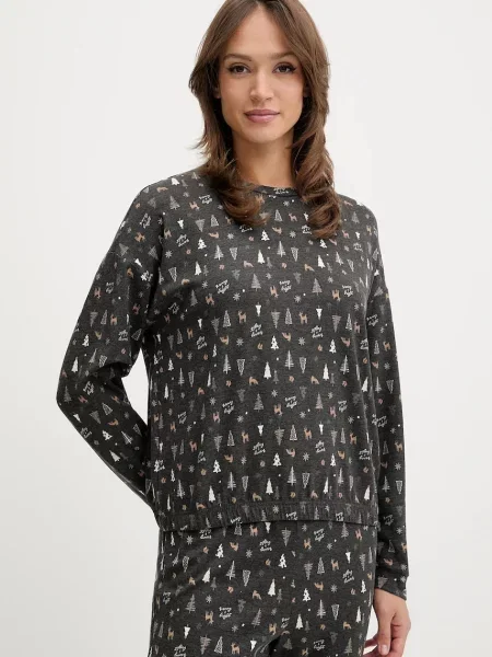 Піжама United Colors of Benetton сірий