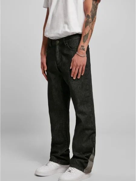 Urban Classics Jeans gri / amestecat negru