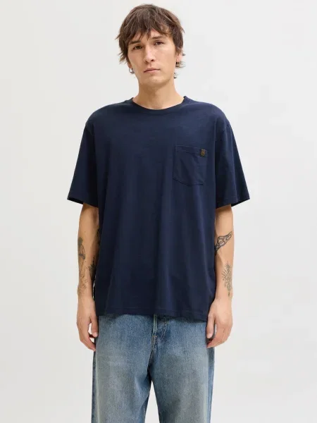 JACK & JONES Tricou JJEDover bleumarin