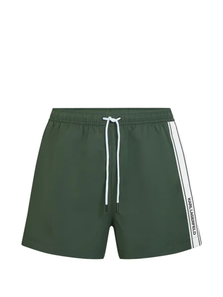 Slip de baie Karl Lagerfeld cu autograf verde