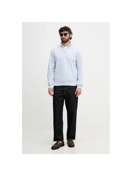 Bluza rozpinana Lacoste niebieska