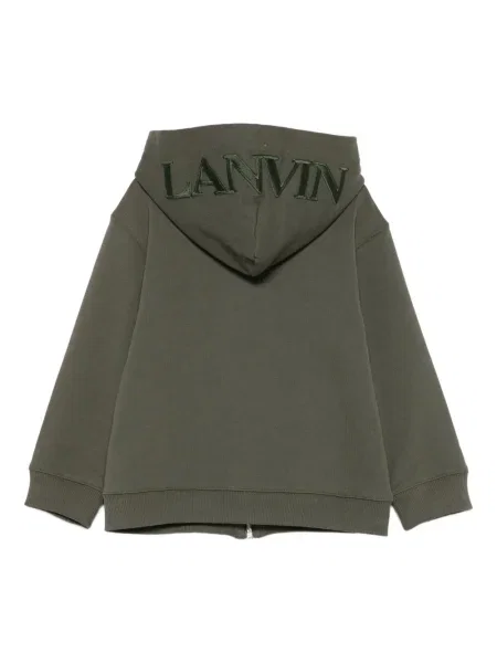 Bluza z kapturem dziecięca Lanvin Enfant zielona