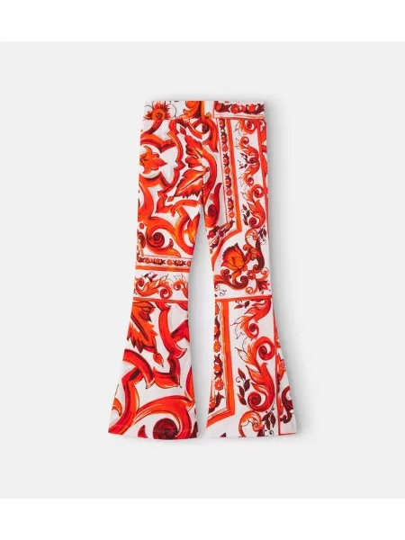 Gyerek nadrág Dolce&gabbana narancsszínű