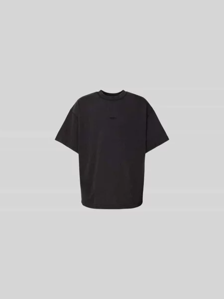 T-shirt z wyhaftowanym logo Won Hundred czarna