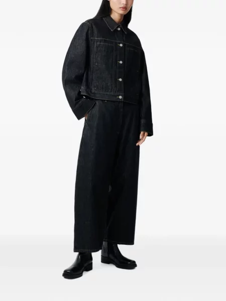 Blugi cu picior larg Studio Nicholson negru