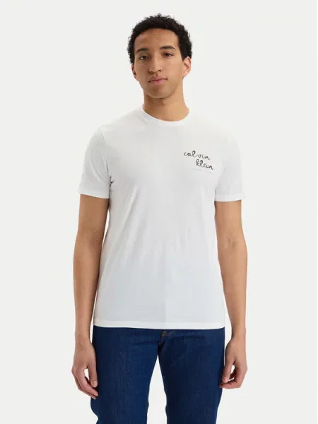 Тениска Calvin Klein Jeans бяло