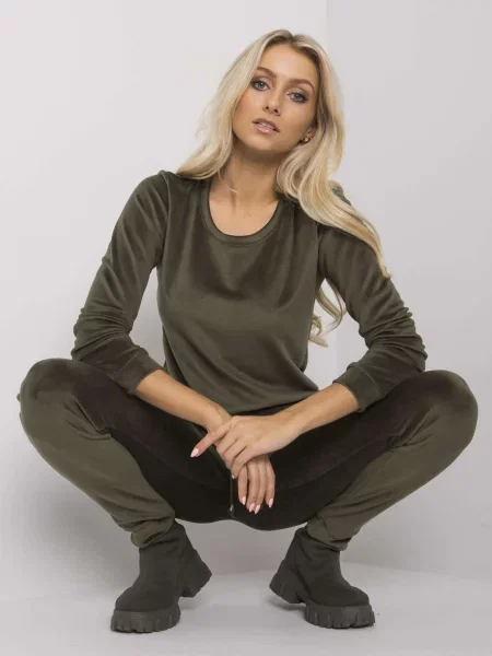 Mikina Fashionhunters khaki