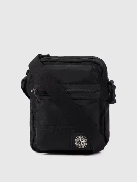 Сумка з нашивкою логотипа Stone Island чорна