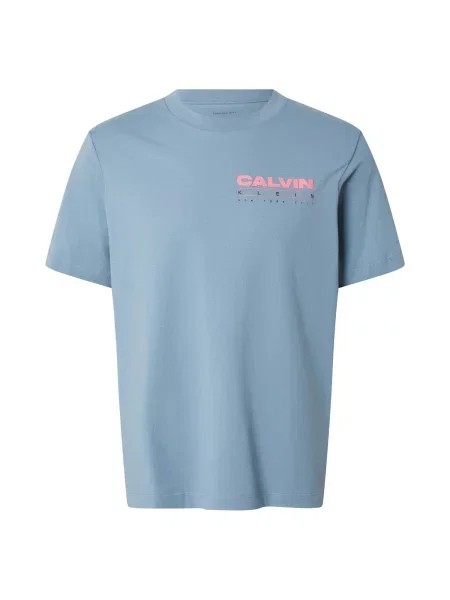 Calvin Klein Jeans Tricou CALVIN verde petrol / roz negru