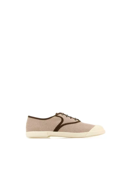 Lniane sneakersy Valentino Garavani brązowe