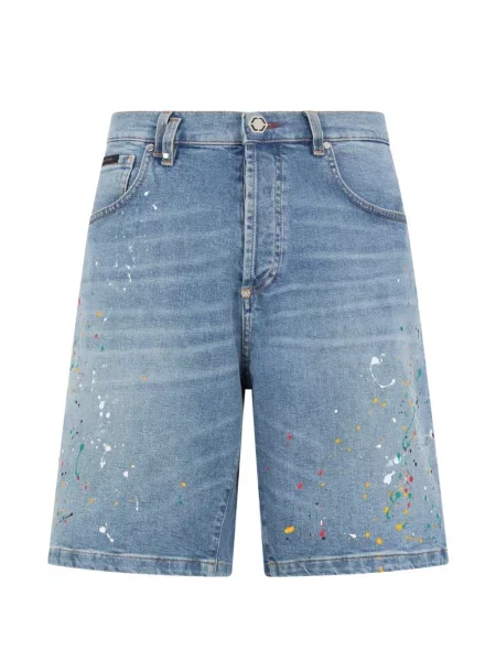 Džínové šortky Philipp Plein modré
