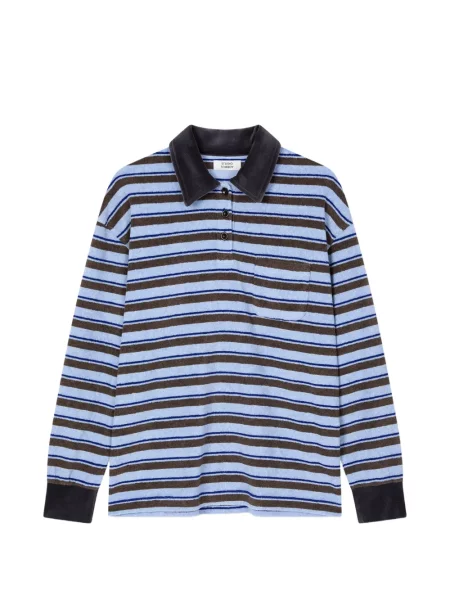 Lung tricou polo Tomboy albastru