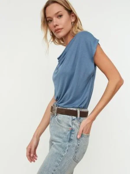 Tricou Trendyol albastru