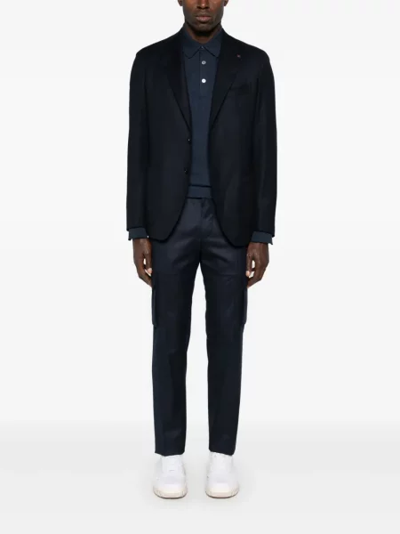 Džersinė polo marškinėliai Zegna mėlyna
