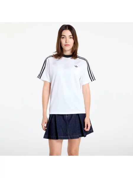 T-shirt adidas Adicolor Football Jacquard T-Shirt White XS biała