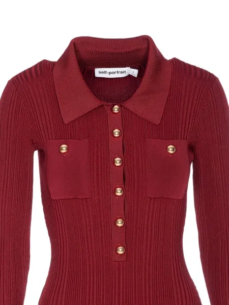 Rochie Self-portrait de costum roșu