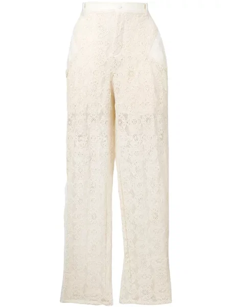 Pantaloni Philosophy Di Lorenzo Serafini din dantelă