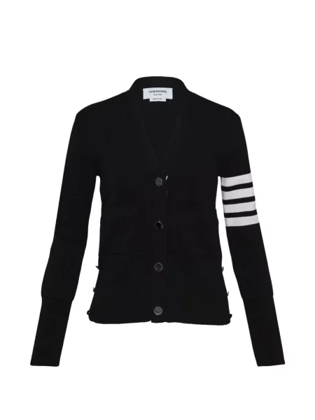 Cardigan Thom Browne cu decolteu în V negru