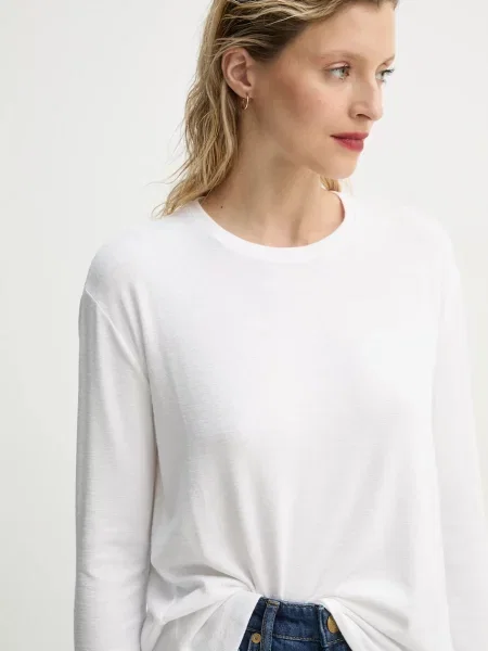 Hosszú ujjú hosszú felső Rag & Bone fehér