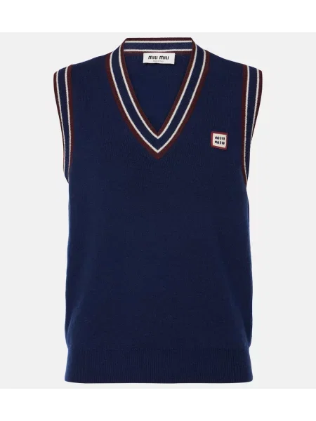 Volneni volneni telovnik Miu Miu modra