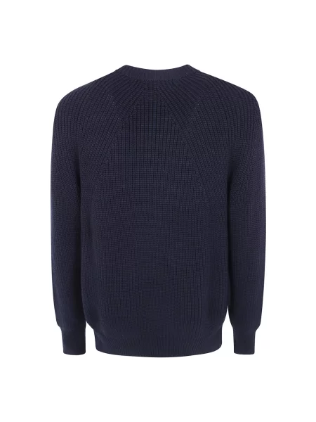 Sweter Comme Des Garcons wełniany niebieski