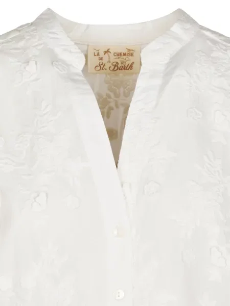 Cămașă Mc2 Saint Barth cu model floral alb