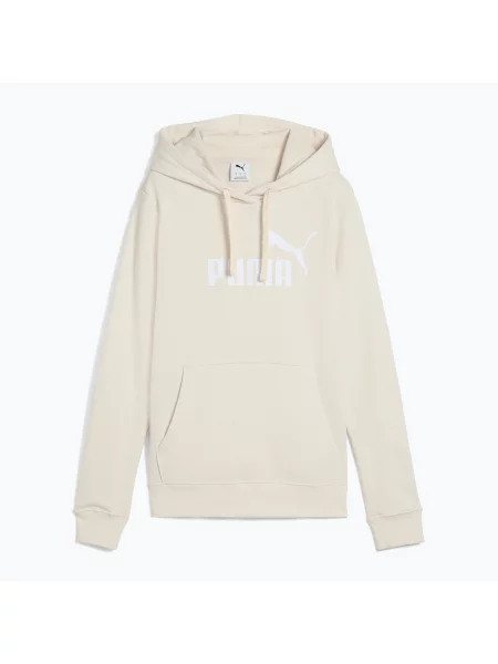 Bluza Z Kapturem ESS Logo beżowa