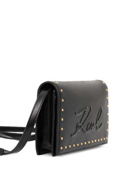 Портмоне Karl Lagerfeld с шипове черно