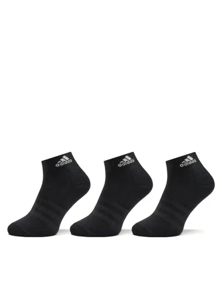 Adidas Κάλτσες κοντές Cushioned Sportswear Ankle Socks 3 Pairs Μαύρο λευκό
