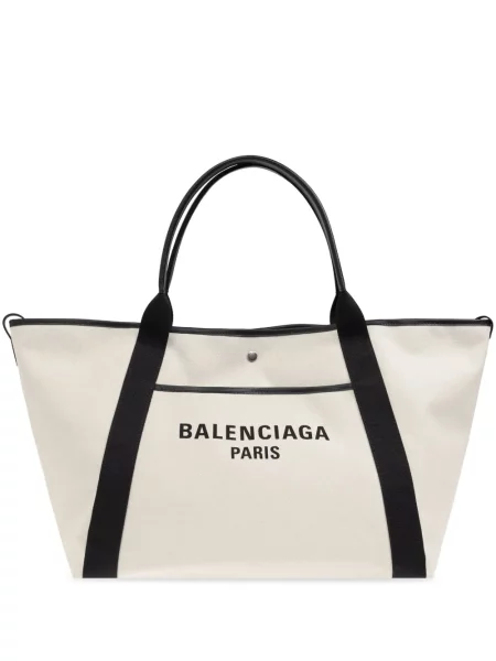Torebka Balenciaga z nadrukiem biała | Shopsy