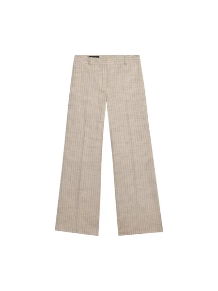 Spodnie Brooks Brothers w paski beżowe