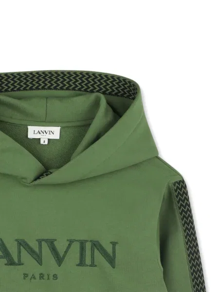 Bluza z kapturem dziecięca Lanvin Enfant zielona