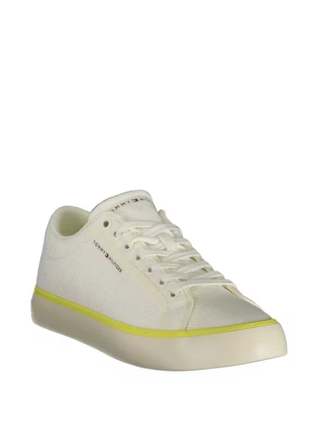 Sneakerși Tommy Hilfiger tricotate alb