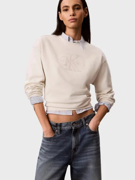 Дитячий світшот Calvin Klein Jeans білий