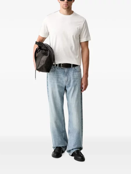 Tricou Karl Lagerfeld din jacard alb