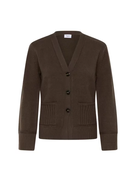 Dzianinowy sweter Saint Tropez brązowy