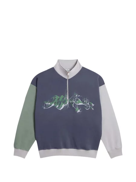 Mikina na zips Polar Skate Co modrá